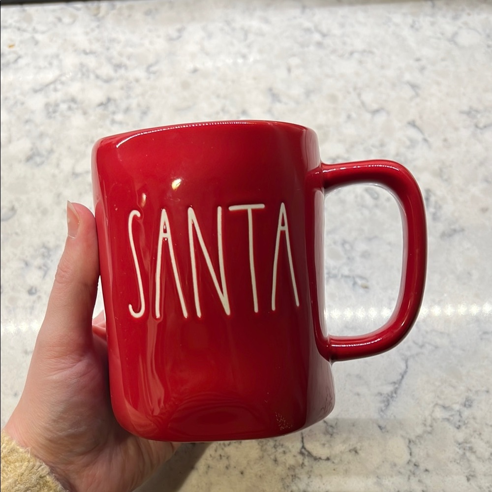 Rae Dunn Red Santa Mug